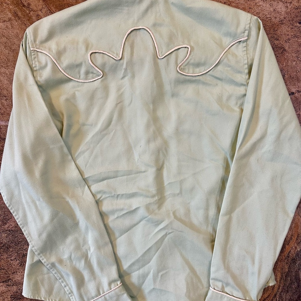 Western Pearl Snap Panhandle Slim Top Medium Women’s - Picture 3 of 7